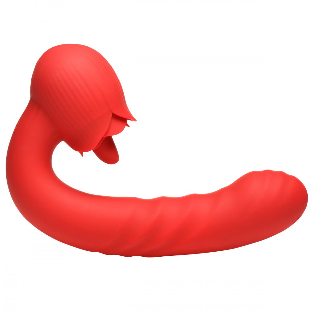 Boom Bloom Thrusting & Licking Rose Vibrator
